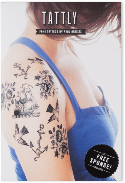 Nautical Set - Tattly Tattoos (690x690), Png Download