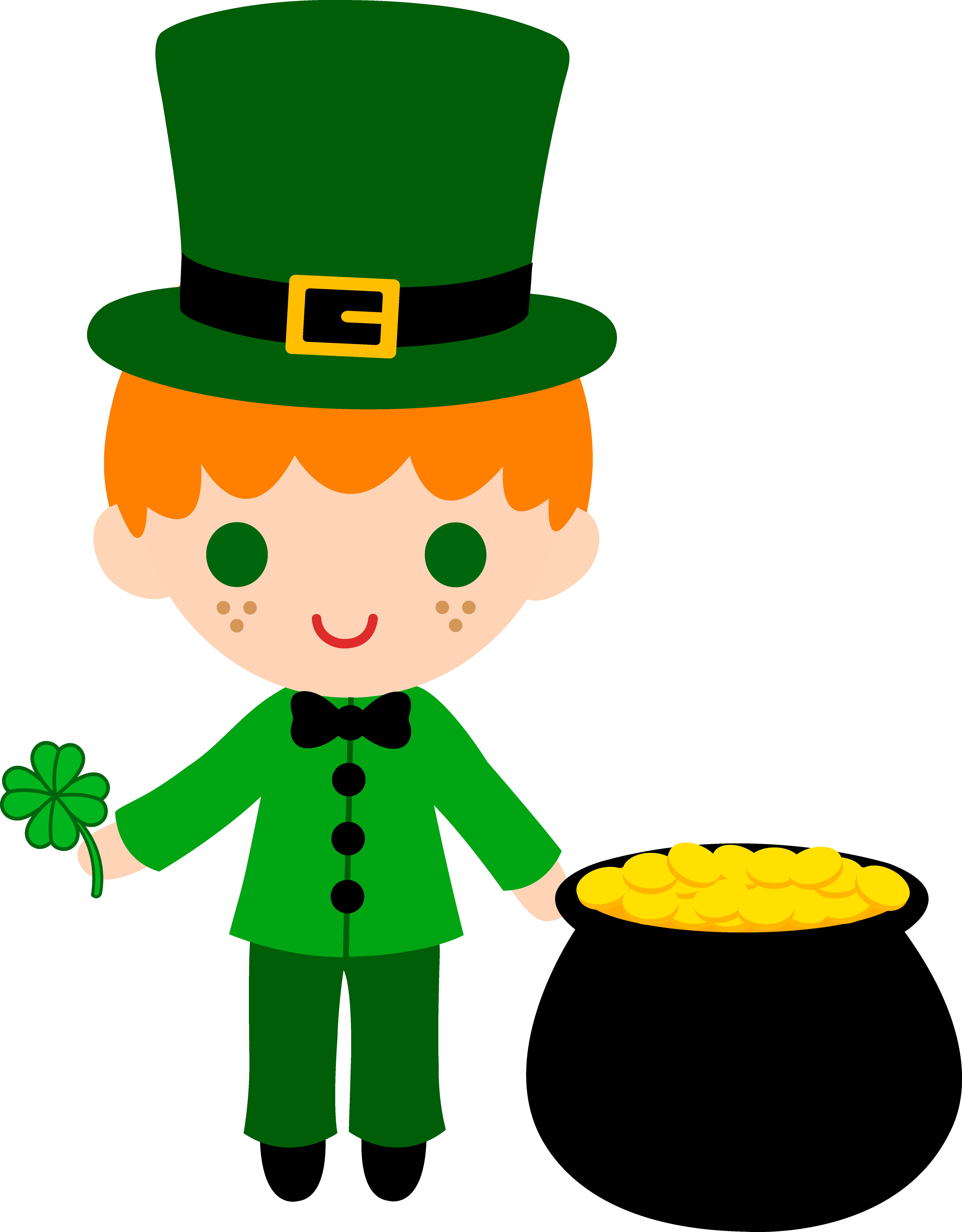 Pictures - Cute Leprechaun (5504x7045), Png Download