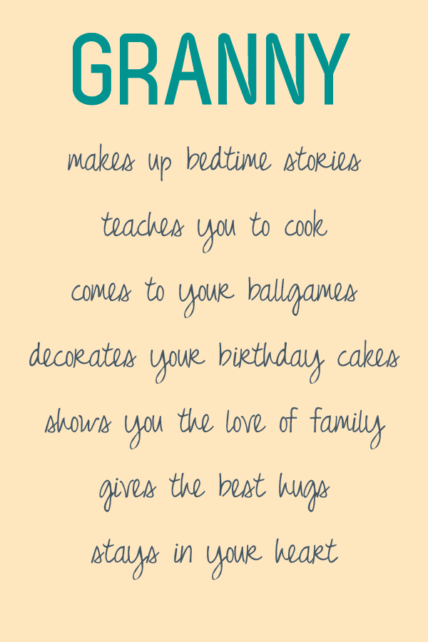 Grandmother Clipart Granddaughter Quote - Quotes About Your Granny (600x900), Png Download