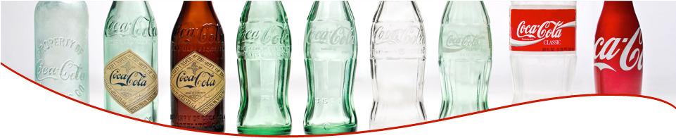 History Of Coca-cola In New Mexico - Coca Cola Bottles History Png (960x210), Png Download