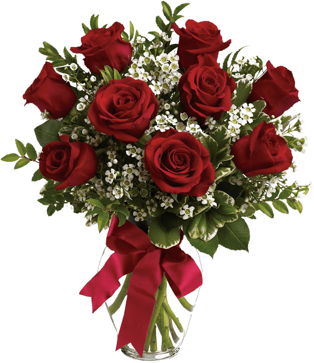 Bouquet Of Flowers Roses (800x800), Png Download