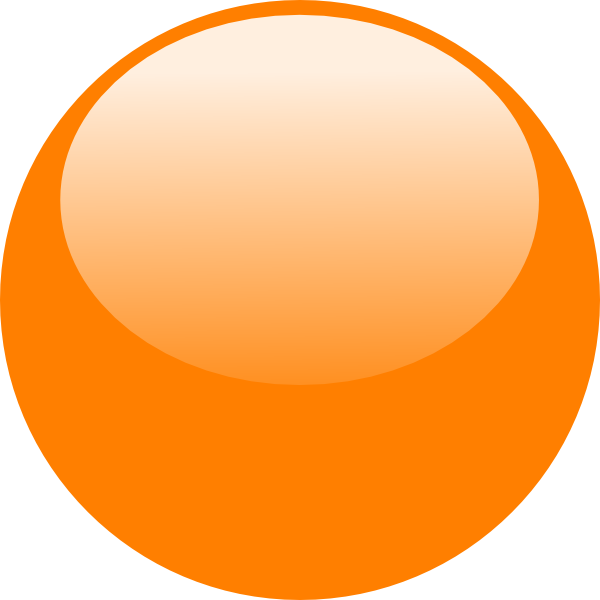 Bubble Orange Clip Art At Clker - Bubble Clip Art Orange (600x600), Png Download