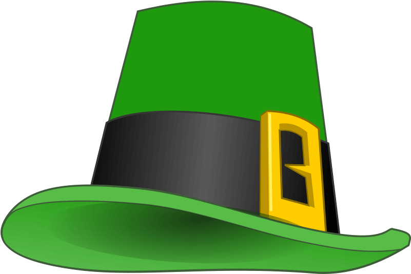 Irish Clipart Leprechaun Hat - Saint Patricks Day Hat (600x400), Png Download