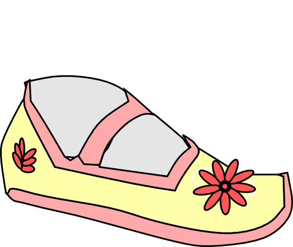 Sandal Clipart Clip Art - Girl Sandals Clip Art (600x505), Png Download