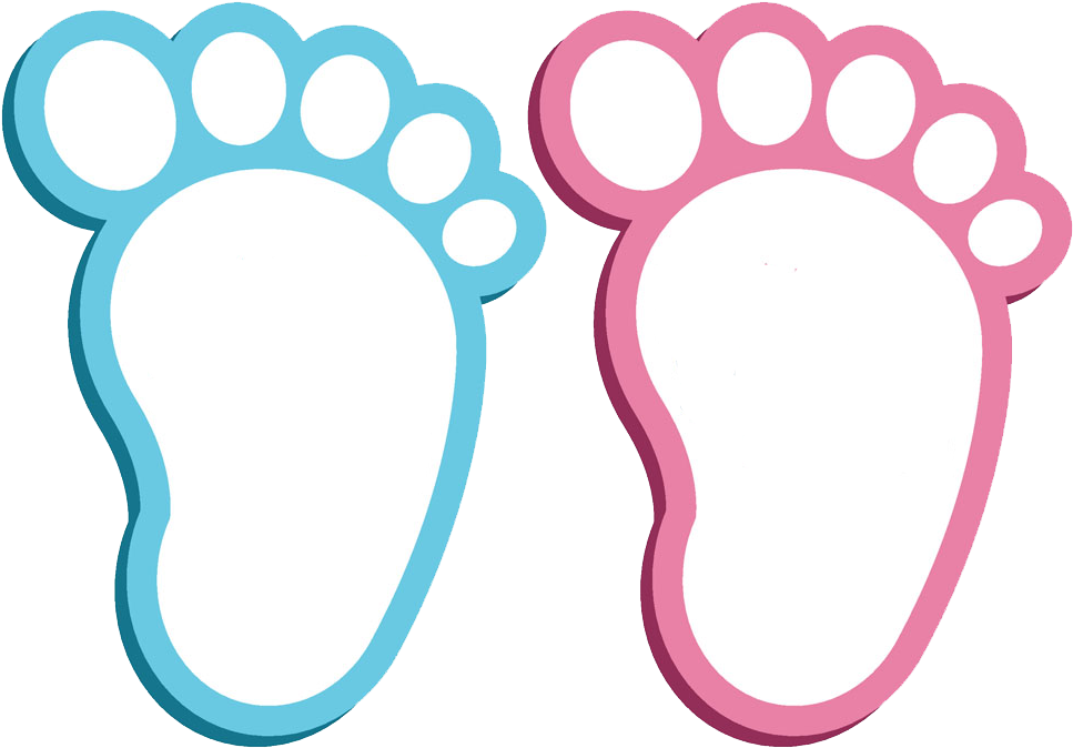 Image Transparent Library At Getdrawings Com Free For - Footprint Blue And Pink (1000x706), Png Download