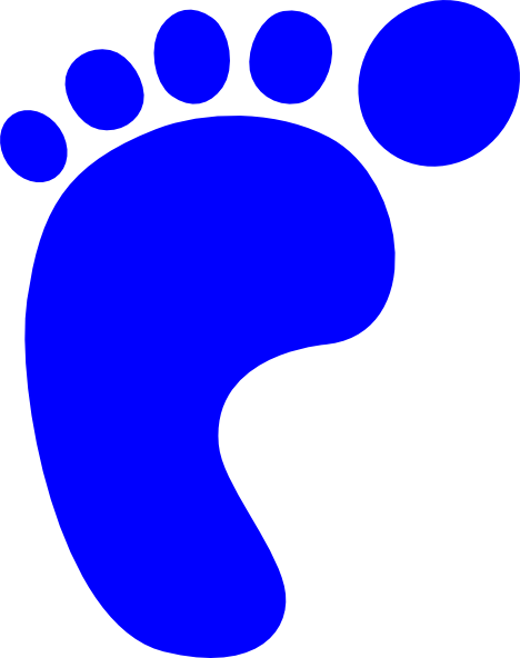 Pictures Of Footprints - Footprint Clipart (468x592), Png Download