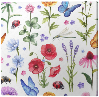 Wild Flowers And Insect Illustrations - Supperb Temporary Tattoos - Hand Drawn Colorful Flower (400x400), Png Download