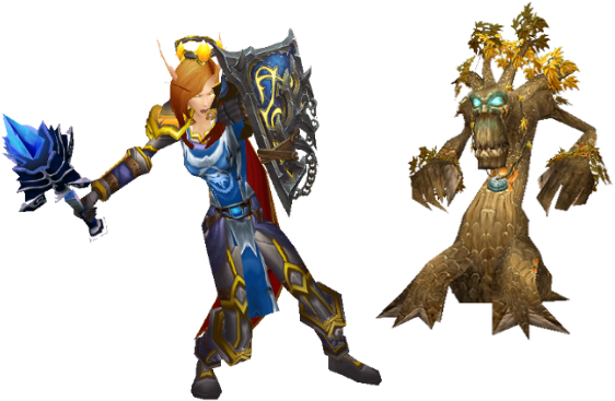 World Of Warcraft Character Png Clipart Black And White - World Of Warcraft Character Png (600x450), Png Download