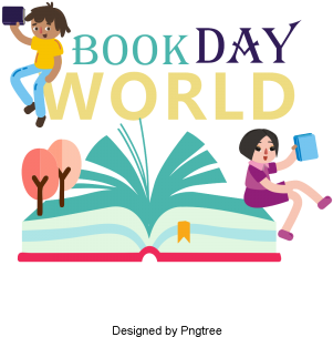 Beautiful Cartoon Lovely Hand-painted World Book Day, - Illustration (360x360), Png Download