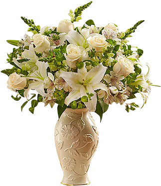 Elegant Whites In Lenox - Loving Blooms Lenox White - Flowers By 1-800 Flowers (345x378), Png Download