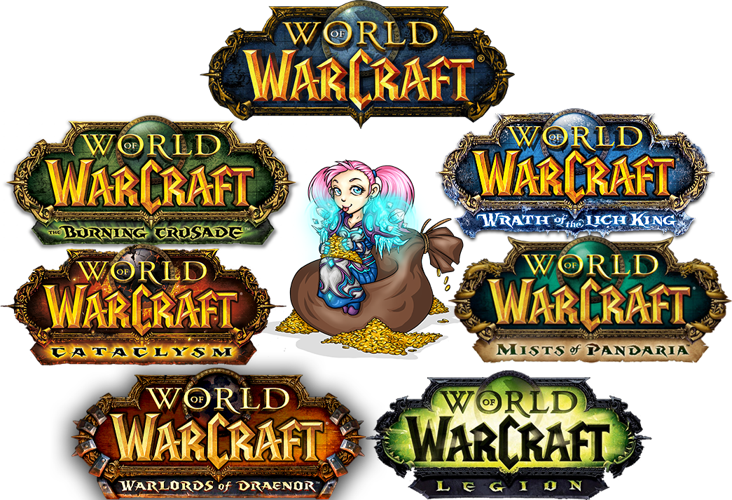 World Of Warcraft Logos (1045x713), Png Download