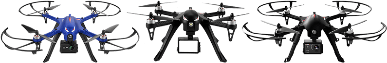 Quadcopter Reviews Best Cheap Drones For Gopro - Powerful Brushless Quadcupter,toypark Mjx B3 Bugs 3 (800x325), Png Download