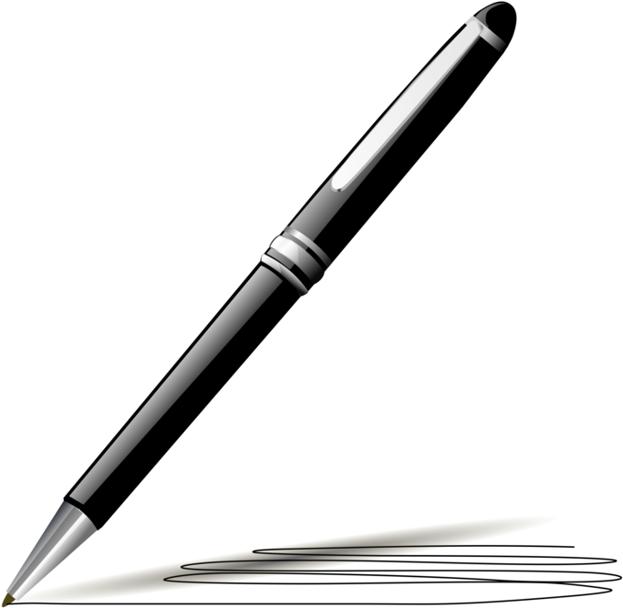 Paper Pens Writing Quill Ballpoint Pen - Pen Clip Art (750x750), Png Download