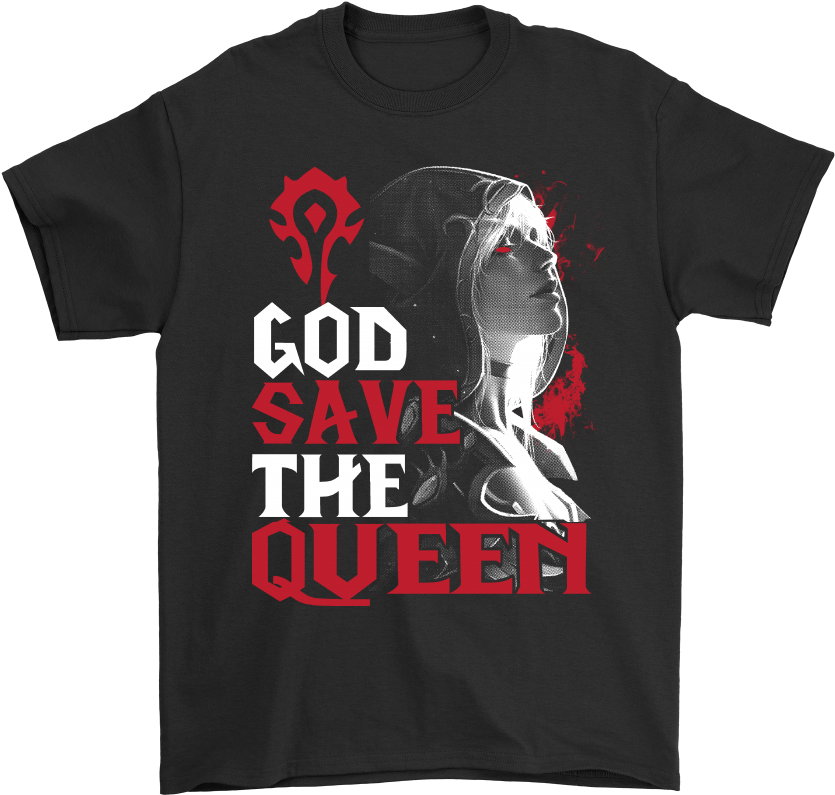 World Of Warcraft God Save The Queen Sylvanas Windrunner - Bad Religion Tee (1000x1000), Png Download
