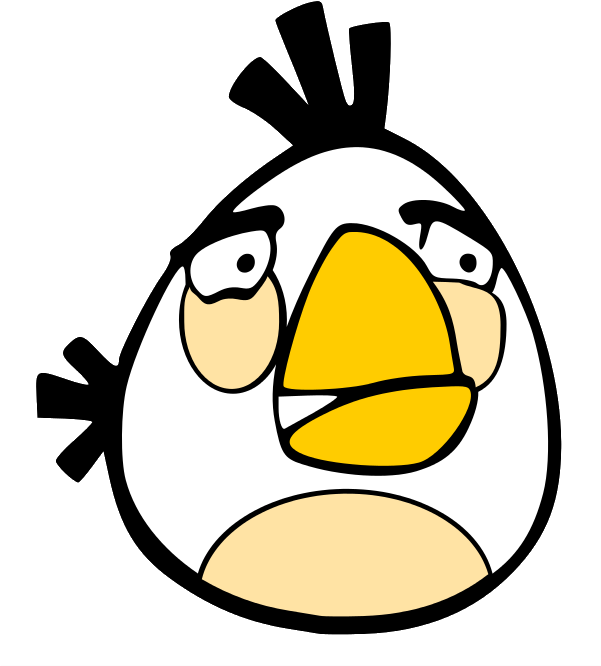 Angry Bird White - Angry Birds Characters White (600x751), Png Download
