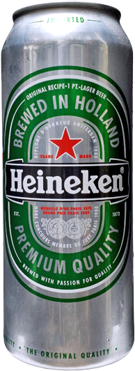 Heineken Can - Heineken Lager - 24 Fl Oz Bottle (450x800), Png Download