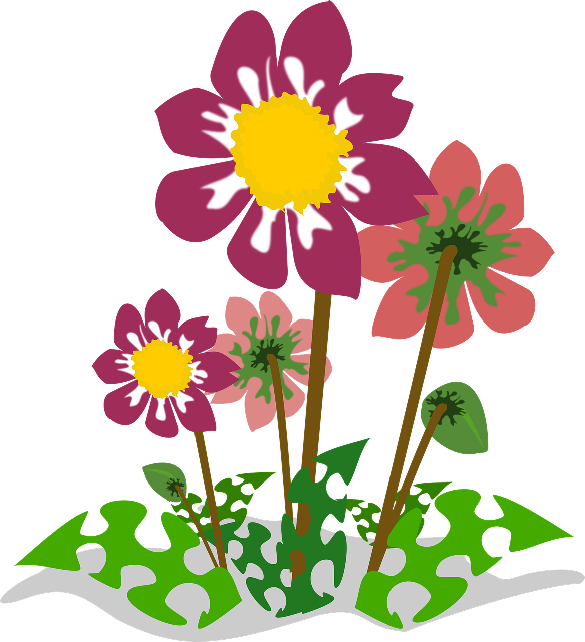 Wild Flowers Png - Fleurs Clipart (1167x1280), Png Download
