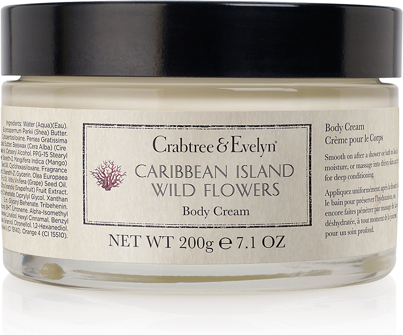 Body Cream - Crabtree & Evelyn 'caribbean Island Wild Flowers' (1000x1000), Png Download