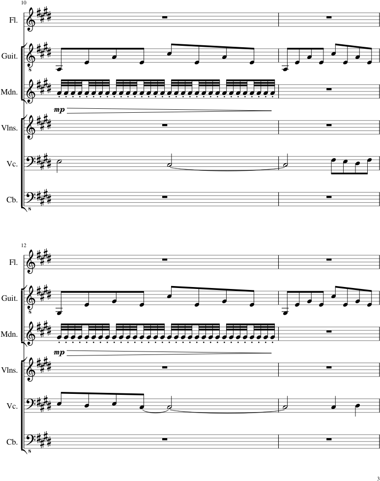 Gau's Theme Sheet Music Composed By Composed By Nobuo - Sheet Music (850x1100), Png Download