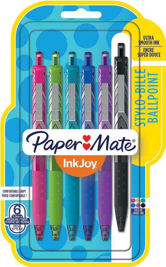Paper Mate Inkjoy 300rt Retractable Ballpoint Pens - Papermate Paper Mate Inkjoy 300st Fine Point Black (1000x1000), Png Download