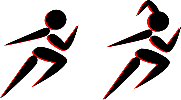 Running Cartoon (600x332), Png Download
