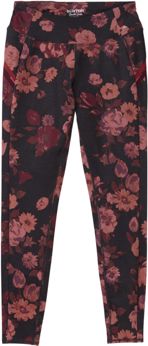 Burton Women's Luxemore Legging Wildflowers - Burton Wb Luxemore (534x720), Png Download
