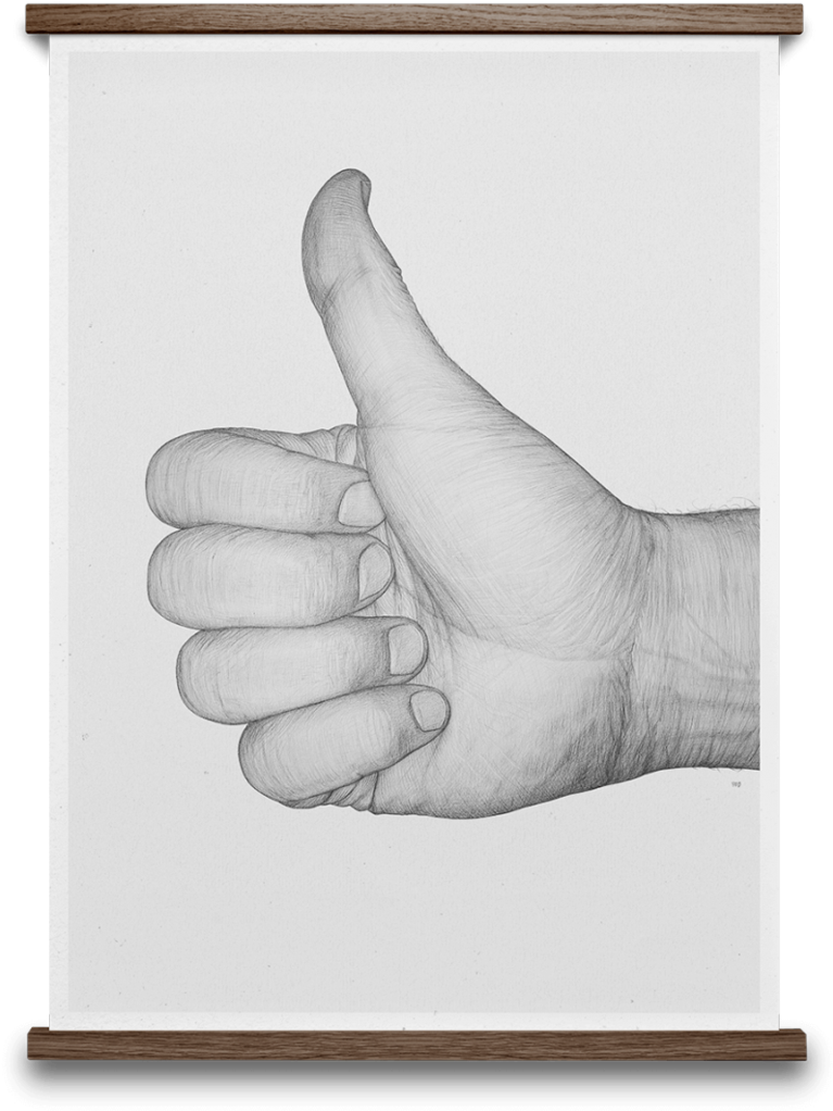 Börge Bredenbekk Like Hand Print - Børge Bredenbekk (450x596), Png Download