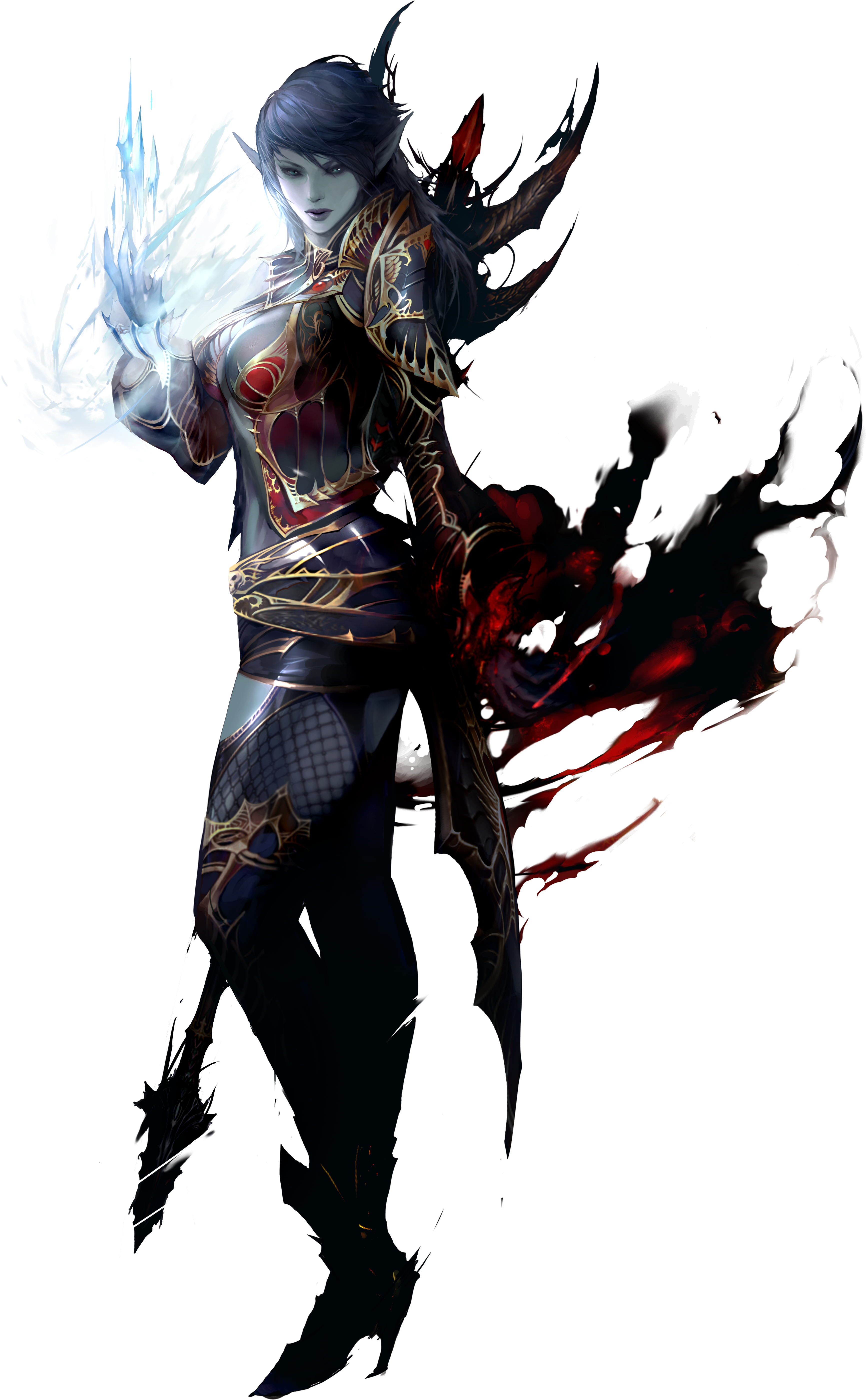 Download Png - Lineage 2 Goddess Of Destruction (3847x6496), Png Download