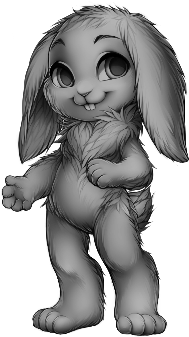 Furvilla Lop Rabbit Base - Furvilla Rabbit Base (683x1240), Png Download