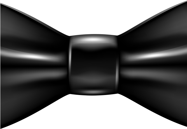 Dark Blue Clipart Navy Bow Tie - Monochrome (640x480), Png Download