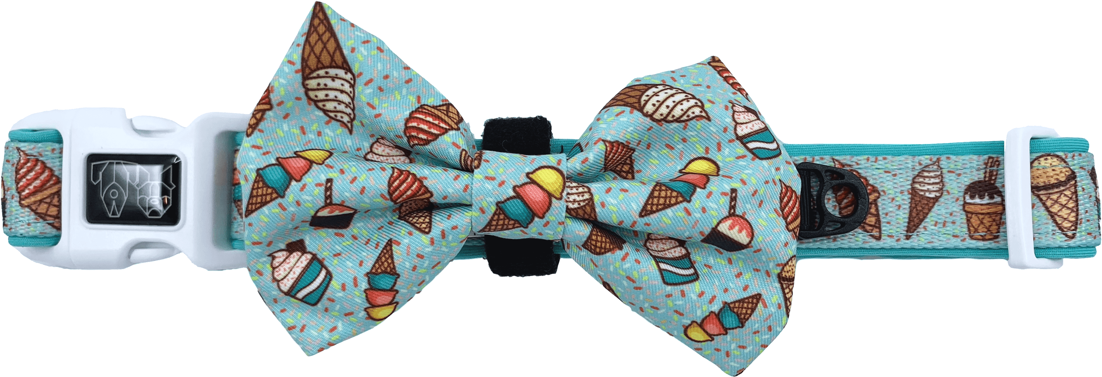 Dog Collar & Bow Tie - Paisley (4069x1524), Png Download
