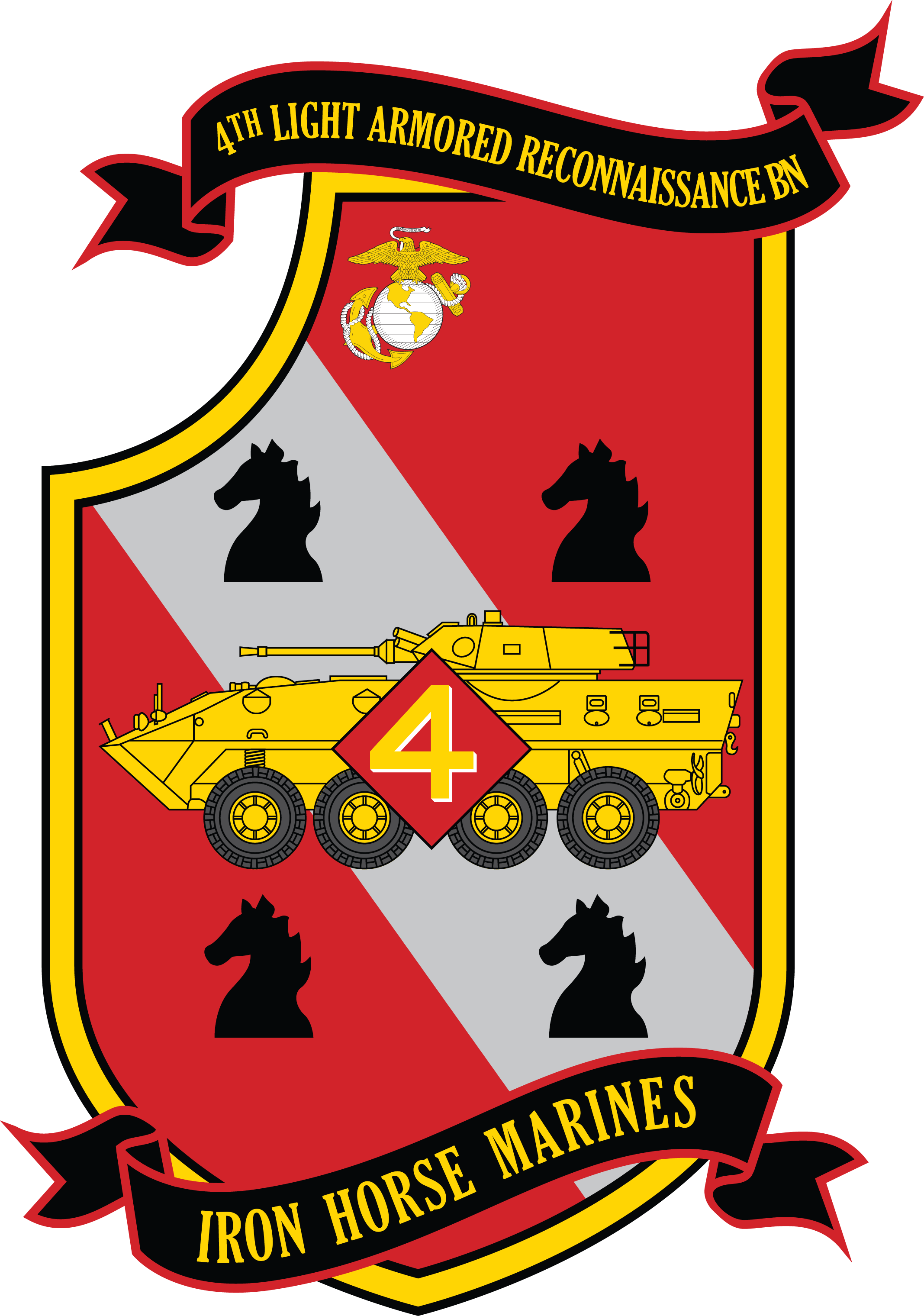4th Light Armored Reconnaissance Battalion Of United - 4th Light Armored Reconnaissance Battalion (2135x3040), Png Download