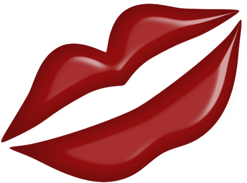 Free Png Download Red Kiss Lips Png Images Background - Clipart Lips Png (850x644), Png Download