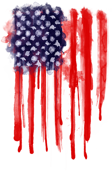 Click And Drag To Re-position The Image, If Desired - American Spatter Flag (452x700), Png Download