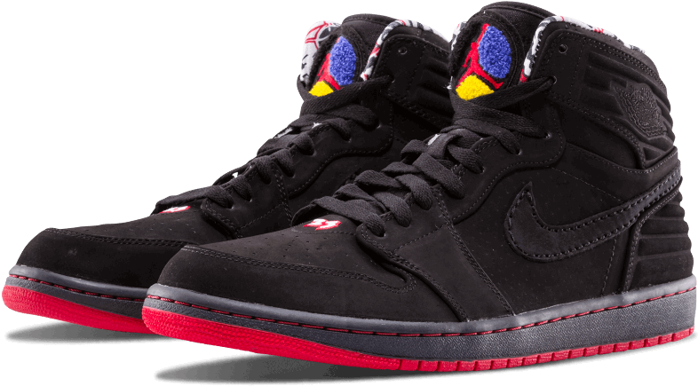 Air Jordan 1 93 Playoffs - Sneakers (1000x600), Png Download