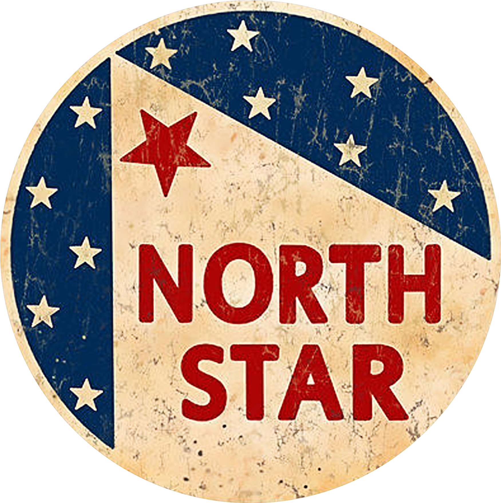Vintage North Star Gasoline Sign - North Star Fund (1800x2400), Png Download