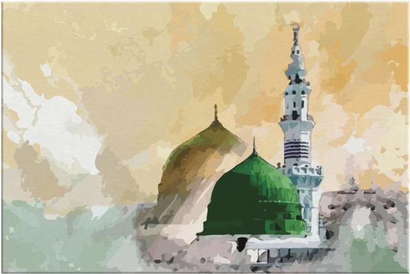 Al Masjid An Nabawi - Mosque Nabawi Paint (600x600), Png Download
