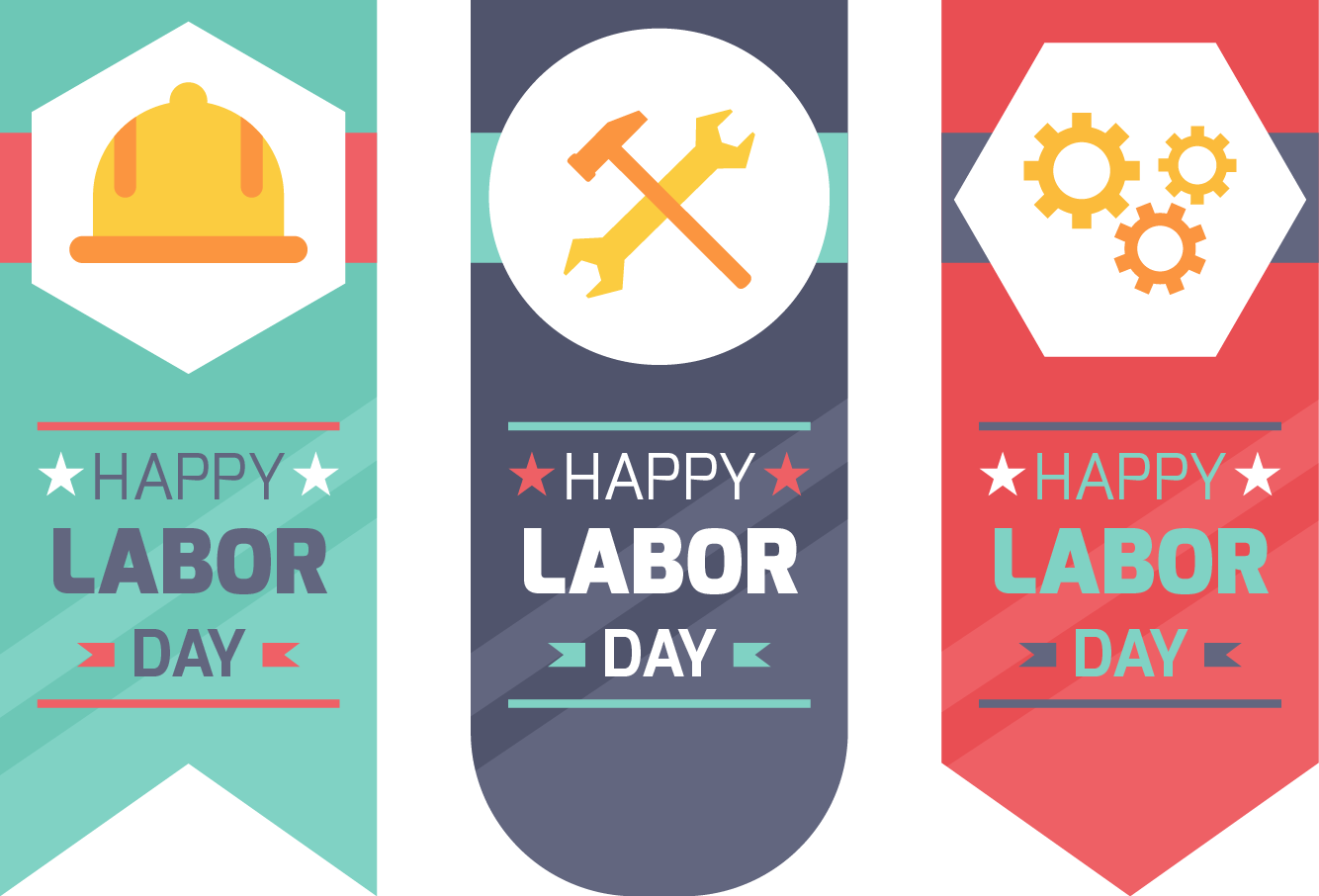 Labor Day Holiday Notice - Dia Del Trabajo Vector (1334x906), Png Download