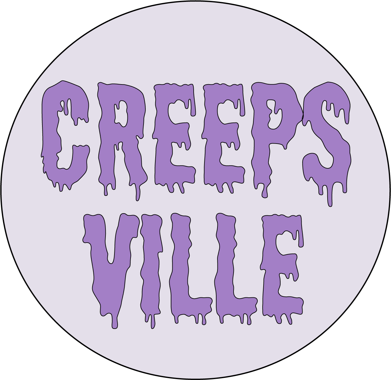 Creepsville - Circle (1400x1400), Png Download