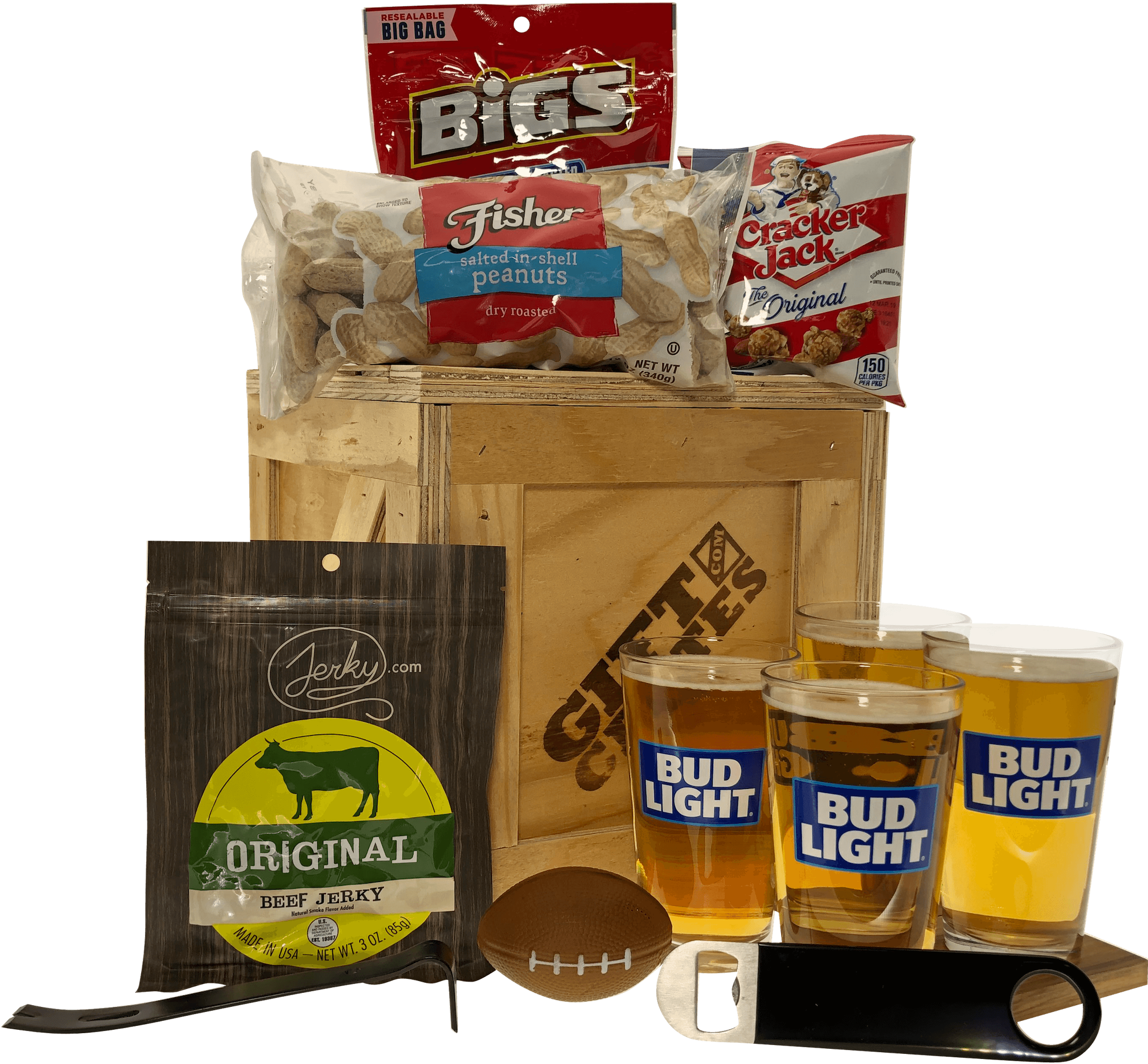 Gift Crate Beer Lovers Bud Light - Box (2048x2048), Png Download