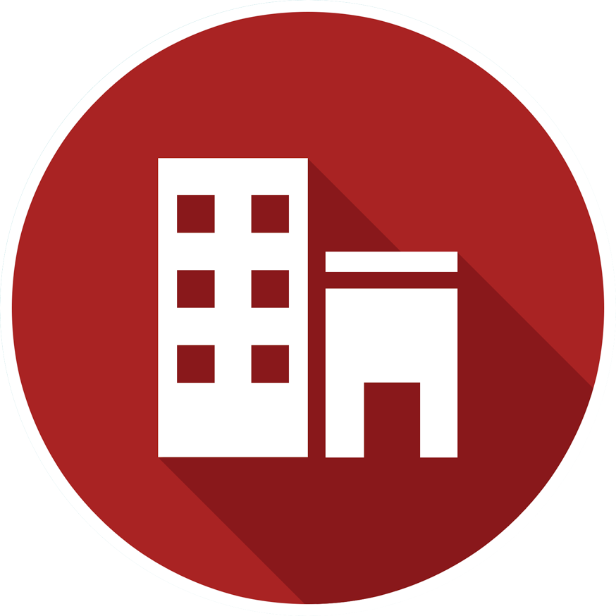 Facilities - Red Company Icon Png (874x874), Png Download