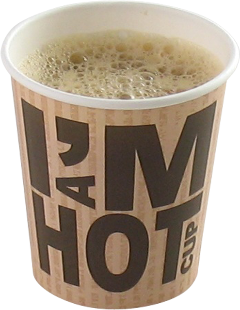 I'm Concept, Cup, I'm A Hot Cup, Cardboard And - Tea Paper Cup (640x640), Png Download