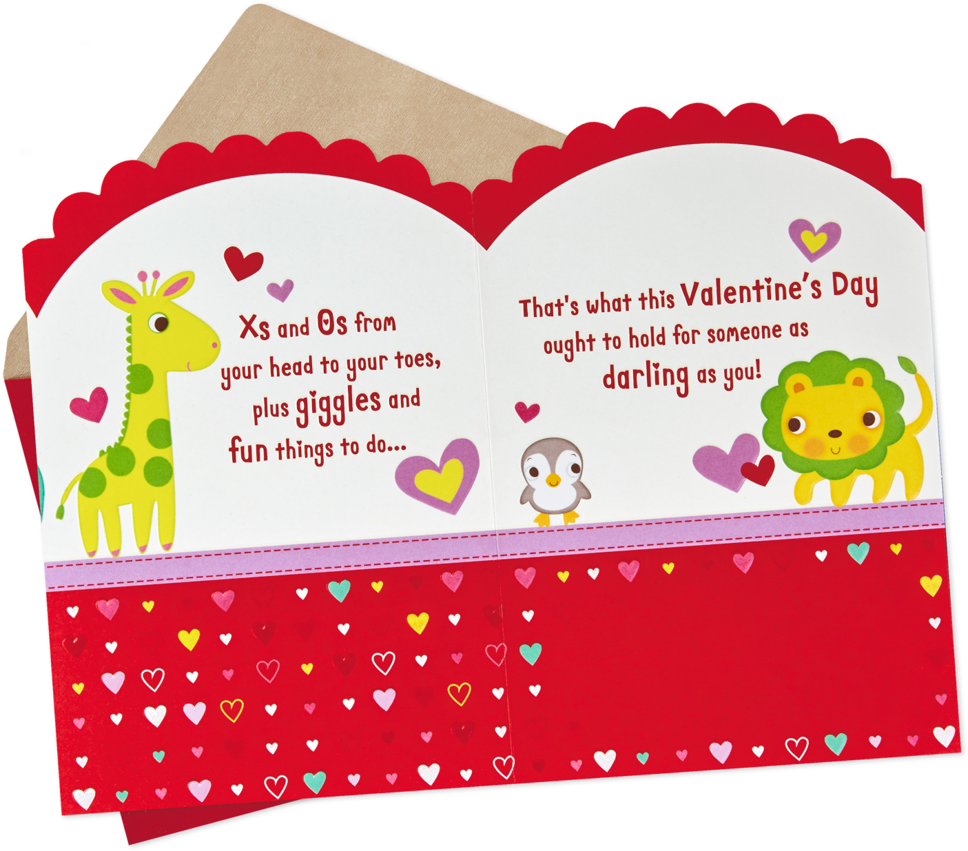Baby Animals First Valentine's Day - Christmas Card (1470x1470), Png Download