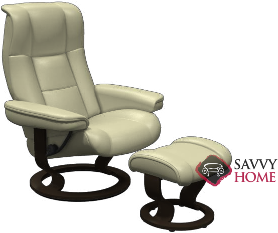 Chelsea Small Stressless Recliner And Ottoman In Paloma - Stressless (822x506), Png Download