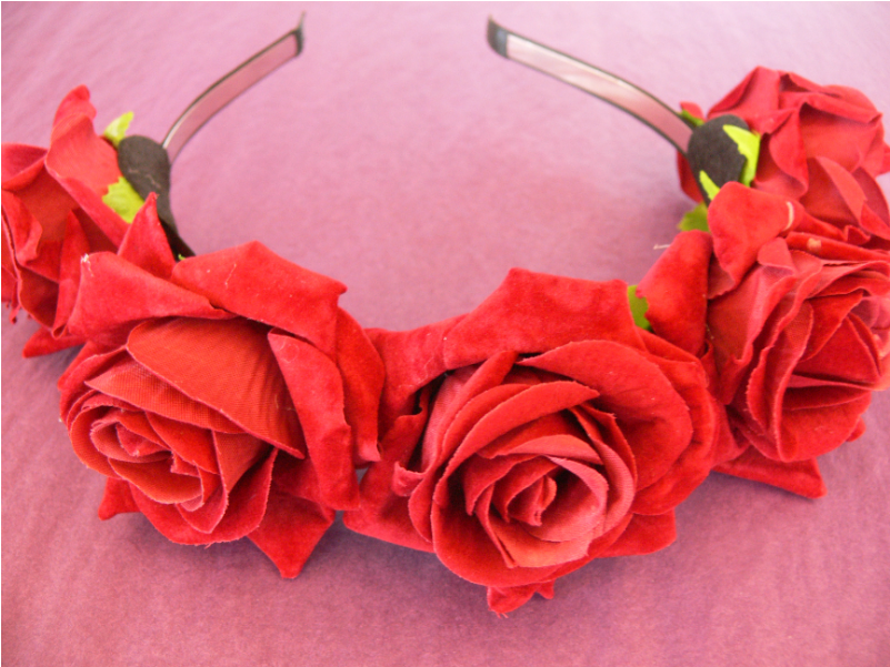 Dark Red Flowers - Fleur Rouge Cheveux (800x800), Png Download