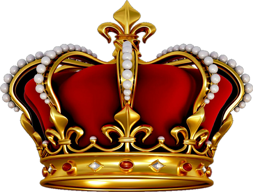 Crown King Queen Kingcrown - Red Crown King (881x666), Png Download