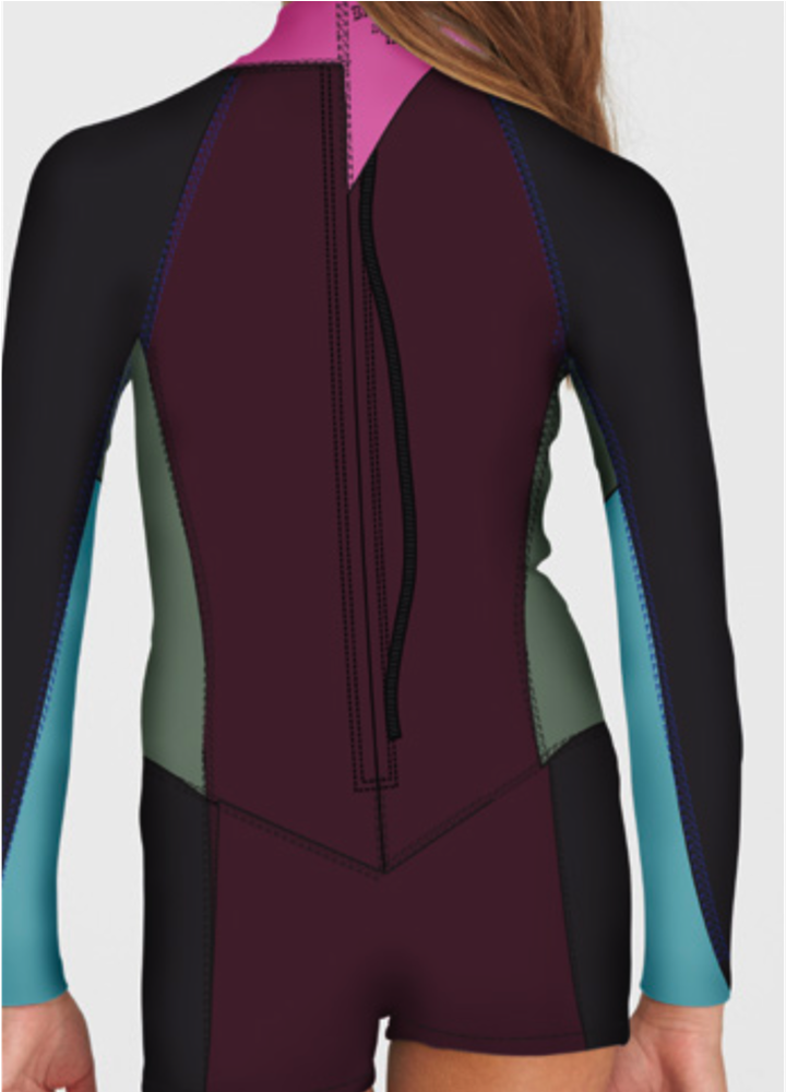 2mm Springsuit Billabong Teen Surf Capsule Fever L/s - Mulberry Springsuit Billabong (999x999), Png Download