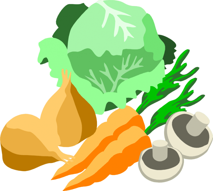 Free Png Download Transparent Background Vegetables - Transparent Background Vegetable Clip Art (850x762), Png Download