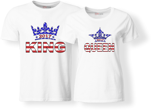 King & Queen Us Flag - Active Shirt (600x800), Png Download