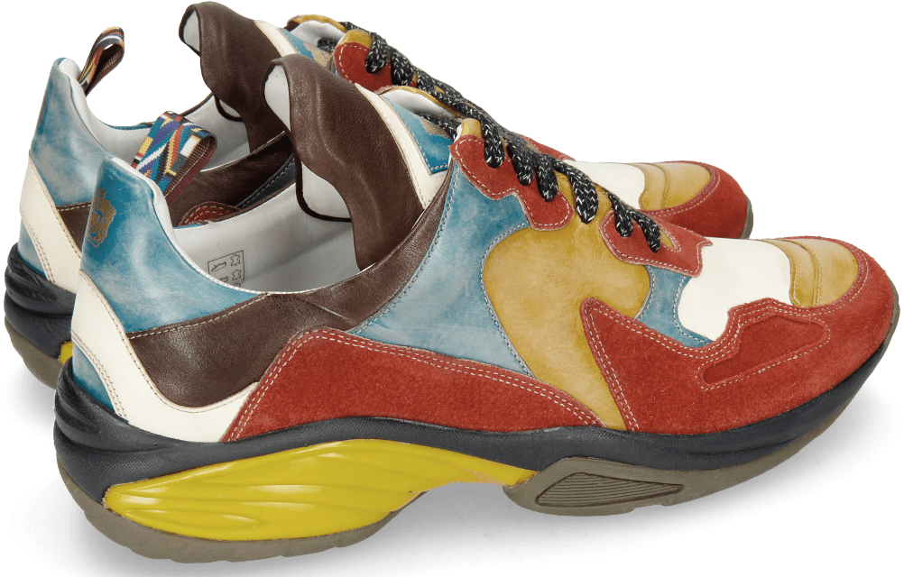 Sneakers Kobe 1 Suede Pattini Pompe White Sun Bluette - Sneakers (1024x1024), Png Download